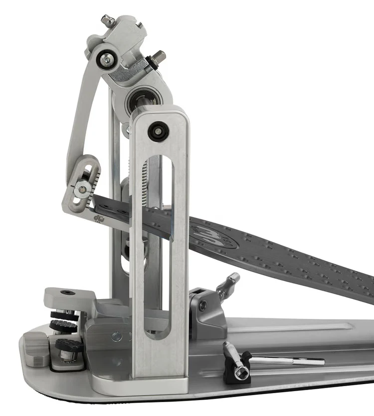 DW MFG Series Machined Direct Drive Single Bass Drum Pedal with Bag - Gray - Image 5
