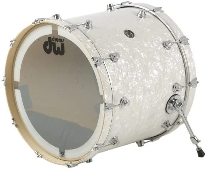 DW Performance Finish Ply 18 x 22 Inch Bass / Kick Drum White Marine - Image 2