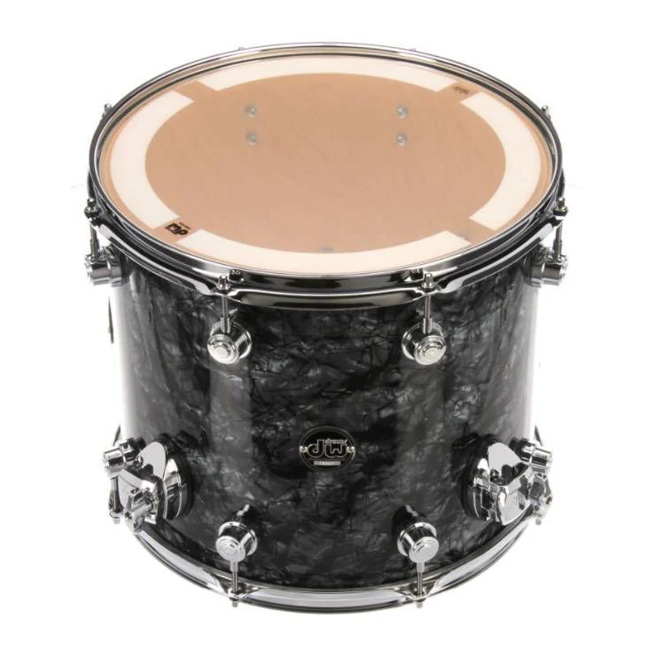 DW Performance FinishPly 12x14 Inch Floor Tom - Black Diamond - Image 2