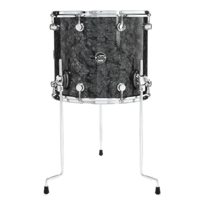 DW Performance FinishPly 14x16 Inch Floor Tom - Black Diamond