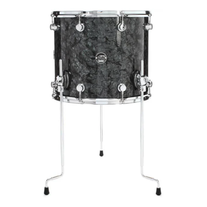 DW Performance FinishPly 14x16 Inch Floor Tom - Black Diamond - Image 3