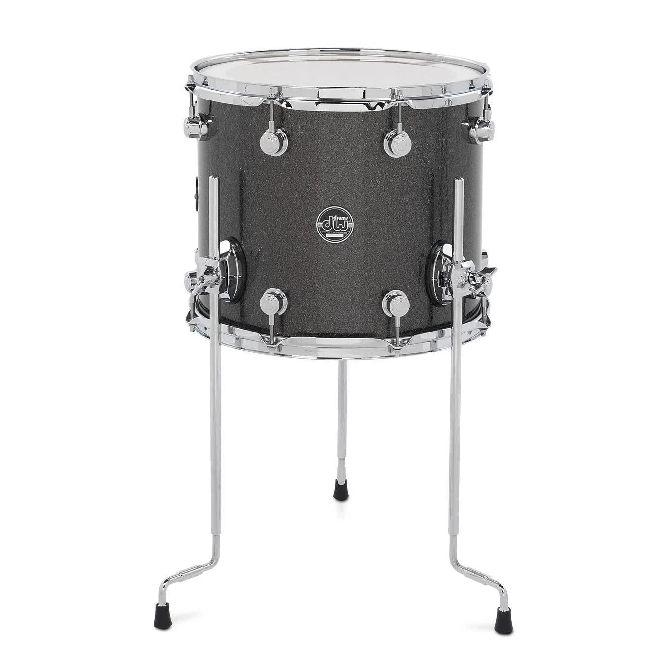 DW Performance Series 14x12 Floor Tom in Pewter Sparkle Finish Ply - Image 2