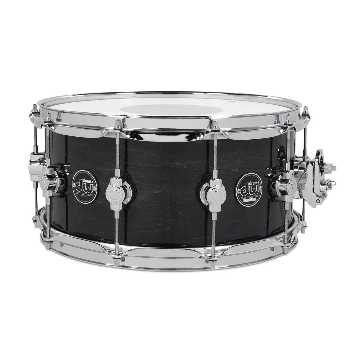 DW Performance Series 14x6.5 Snare Drum in Ebony Stain Lacquer - Image 2