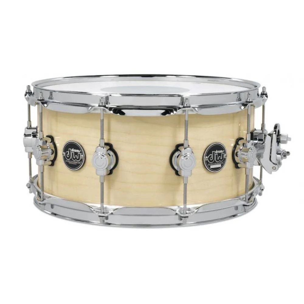DW Performance Series 14x6.5 Snare Drum in Natural Lacquer - Image 2