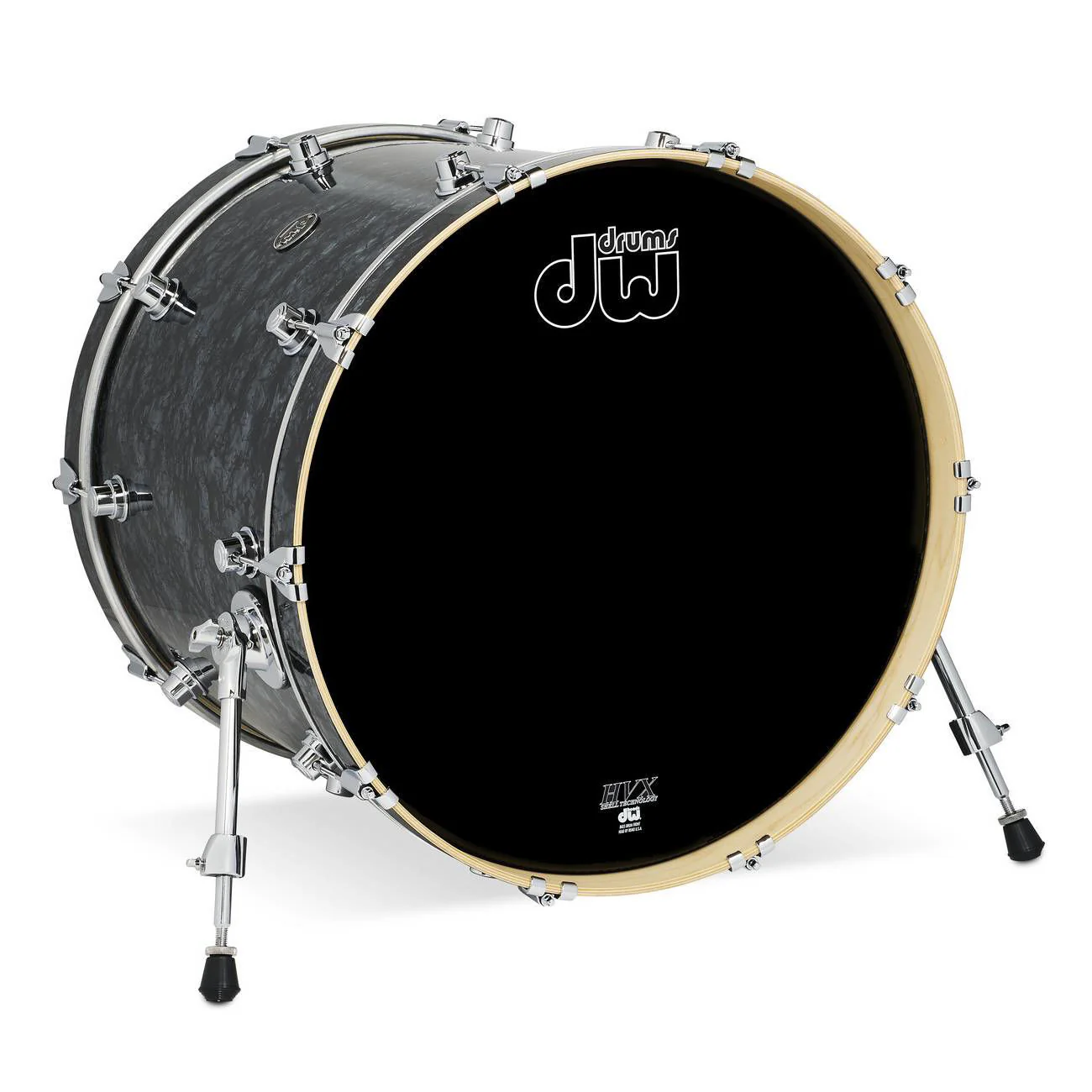 DW Performance Series 22x18 Bass Drum in Black Diamond Finish Ply - Image 2
