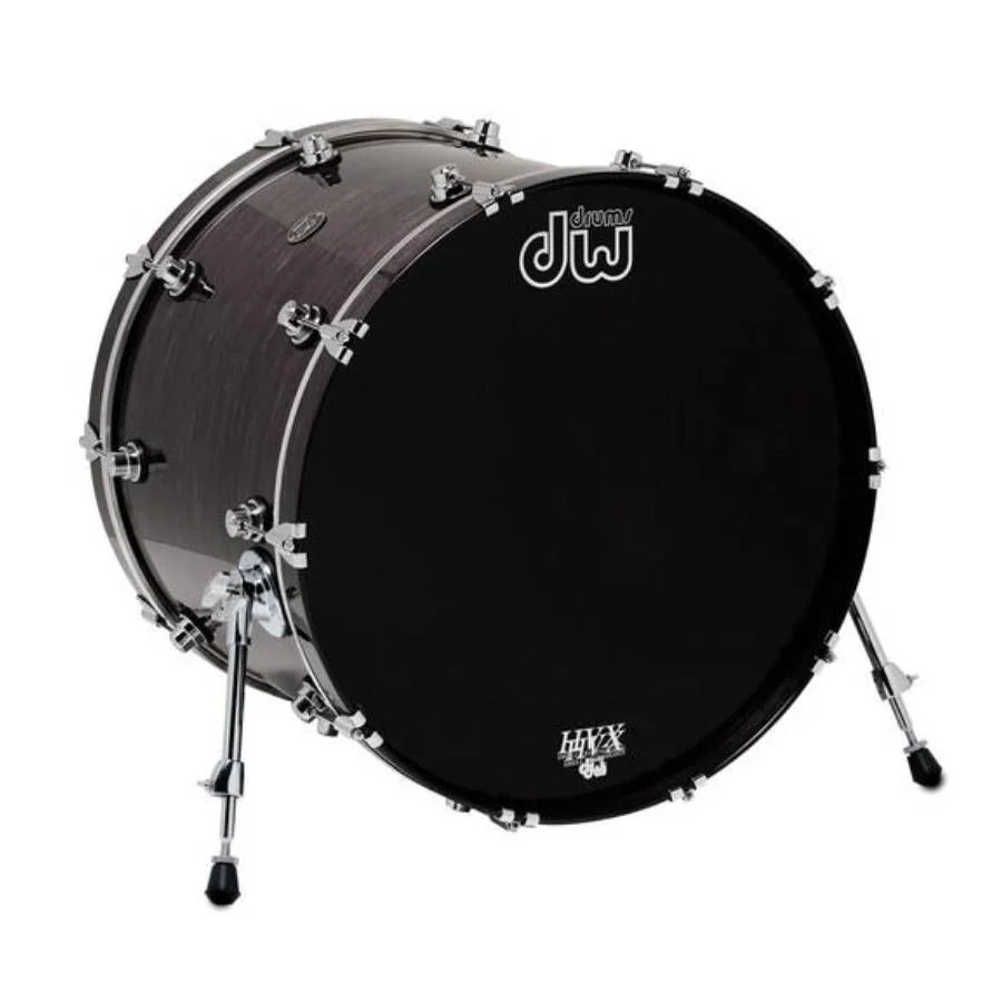 DW Performance Series 22x18 Bass Drum in Ebony Stain Lacquer - Image 2