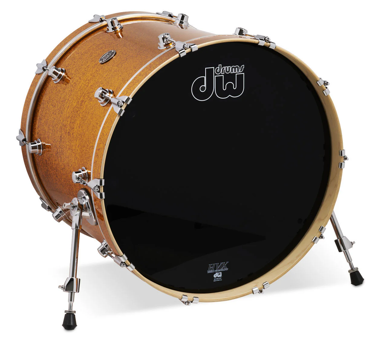 DW Performance Series 22x18 Bass Drum in Gold Sparkle Finish Ply - Image 2