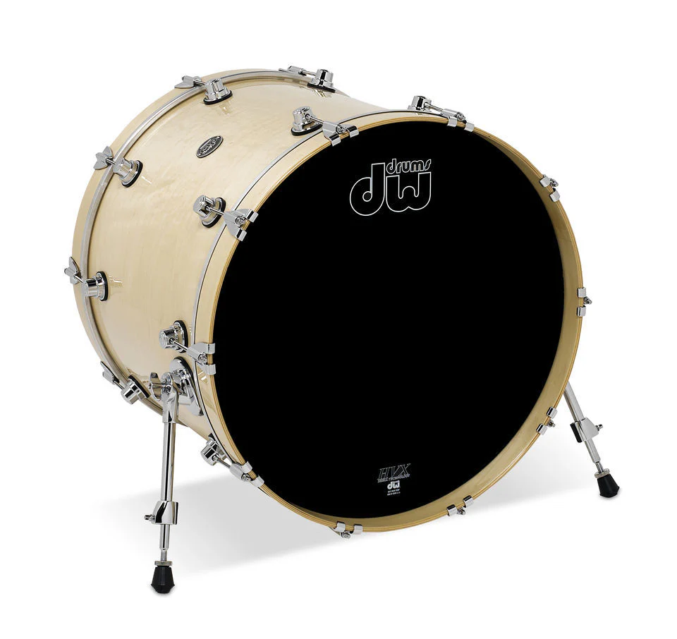 DW Performance Series 22x18 Bass Drum in Natural Lacquer - Image 2