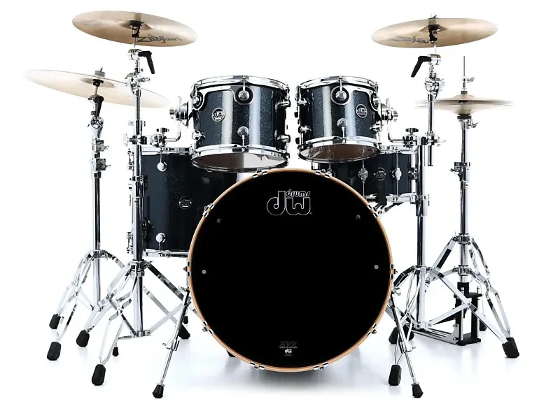 DW Performance Series Limited Edition Cherry 5pce Shell pack in Black Sparkle - Image 2