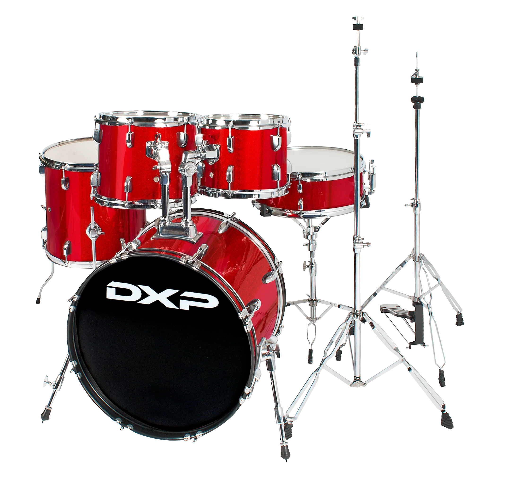DXP Fusion 20 Series 20/10/12/14+14S 5pc Drum Kit - Candy Apple Sparkle