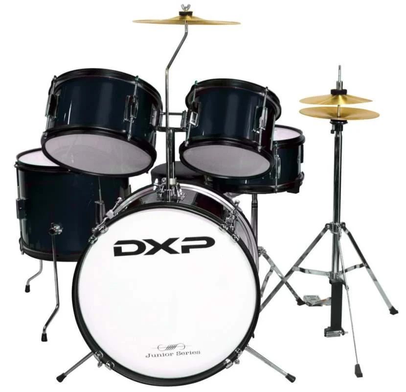 DXP Junior Series 16/8/10/12+8S 5pc Drum Kit with Hardware in Black - Image 2