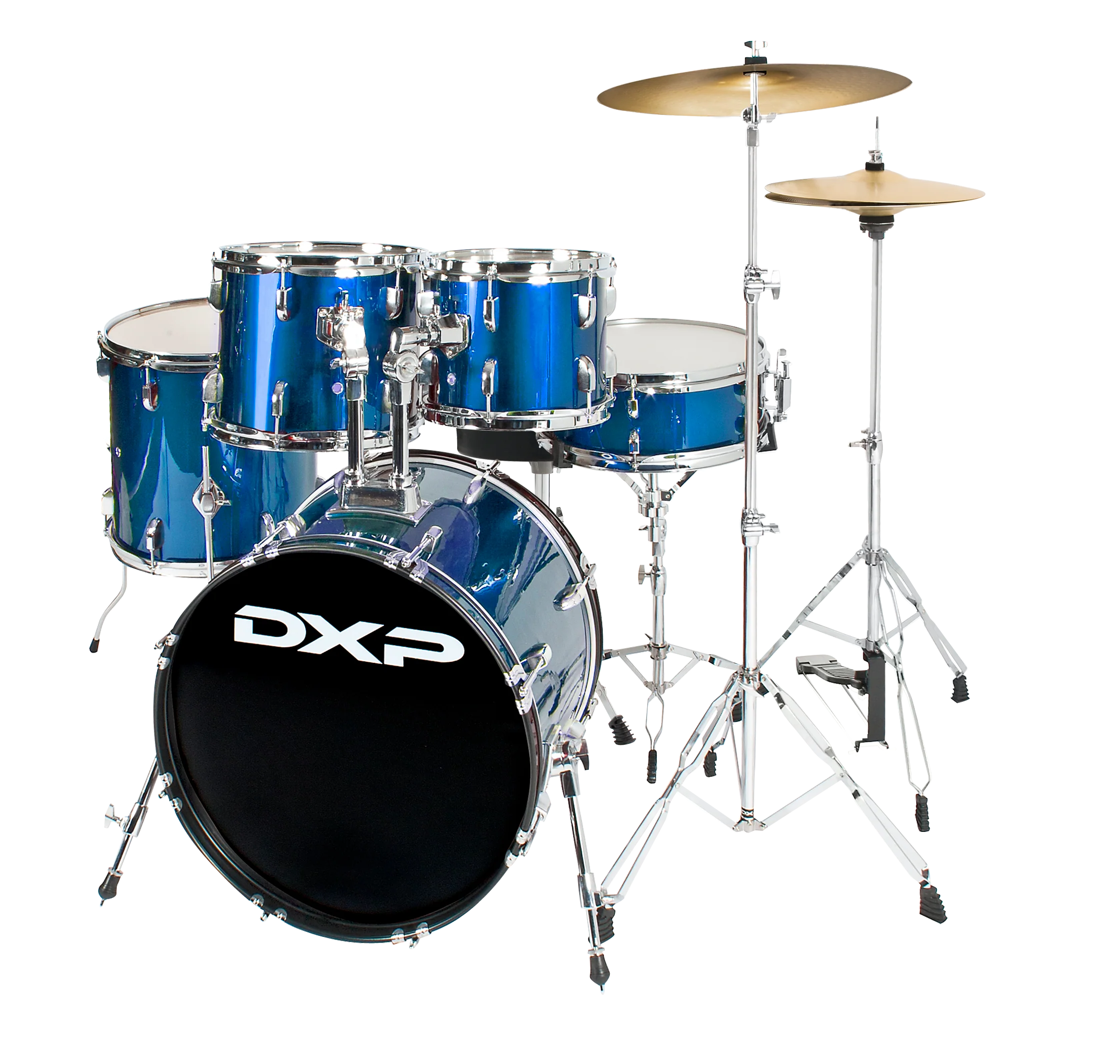 DXP TX06PMBL Fusion 20 Series Drum Kit Package - Midnight Blue
