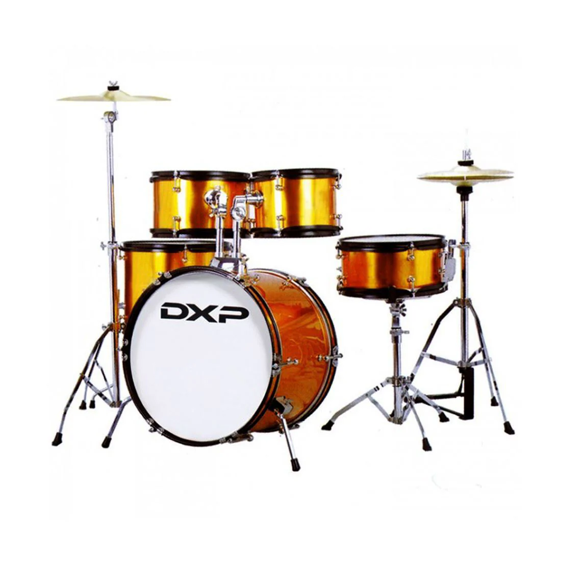 DXP TXJ7 Junior Series 5-Piece Drum Kit - Gold Sparkle (TXJ7GS) - Image 3