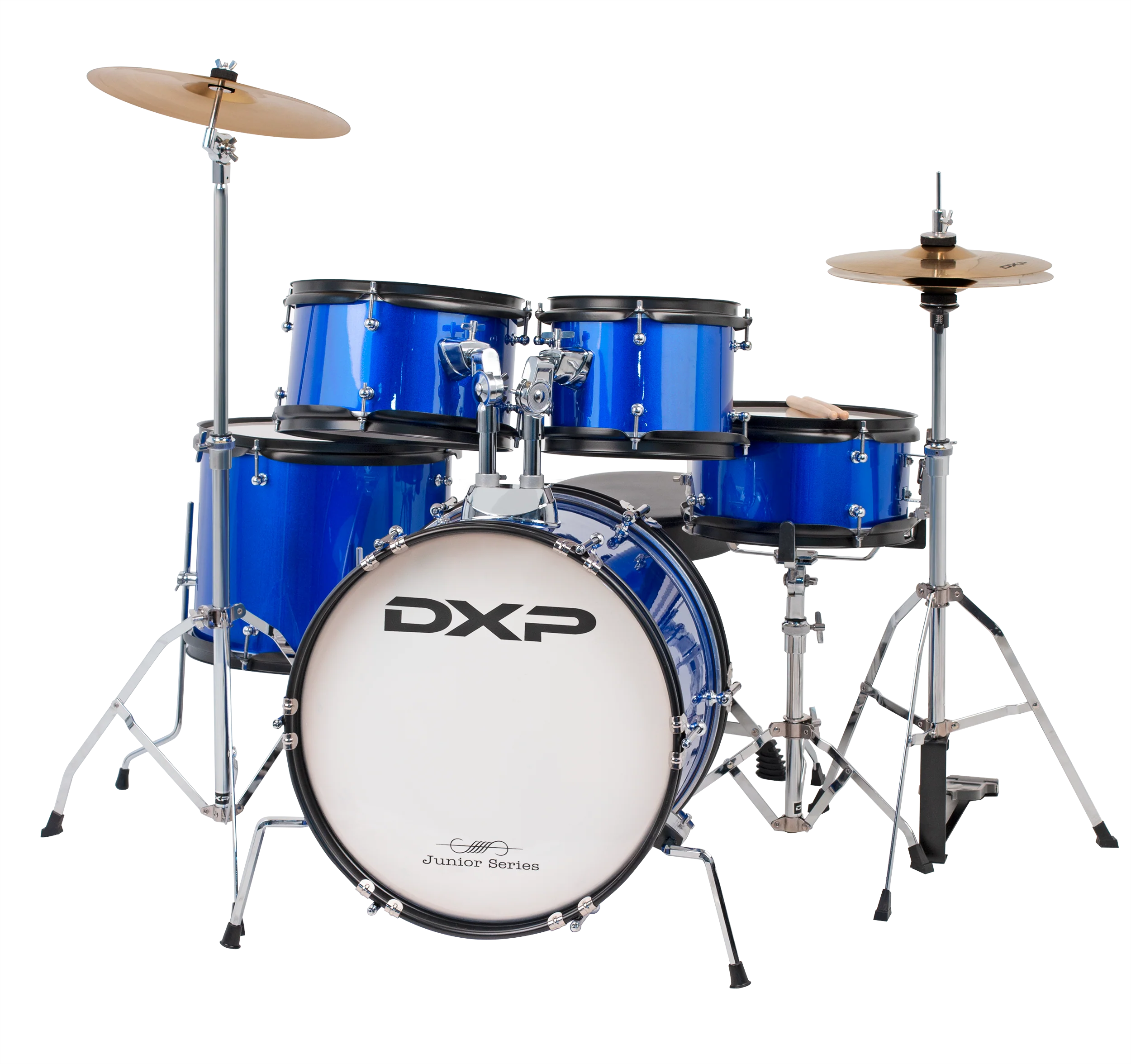 DXP TXJ7MBL Junior Series 5-piece Drum Kit in Midnight Blue