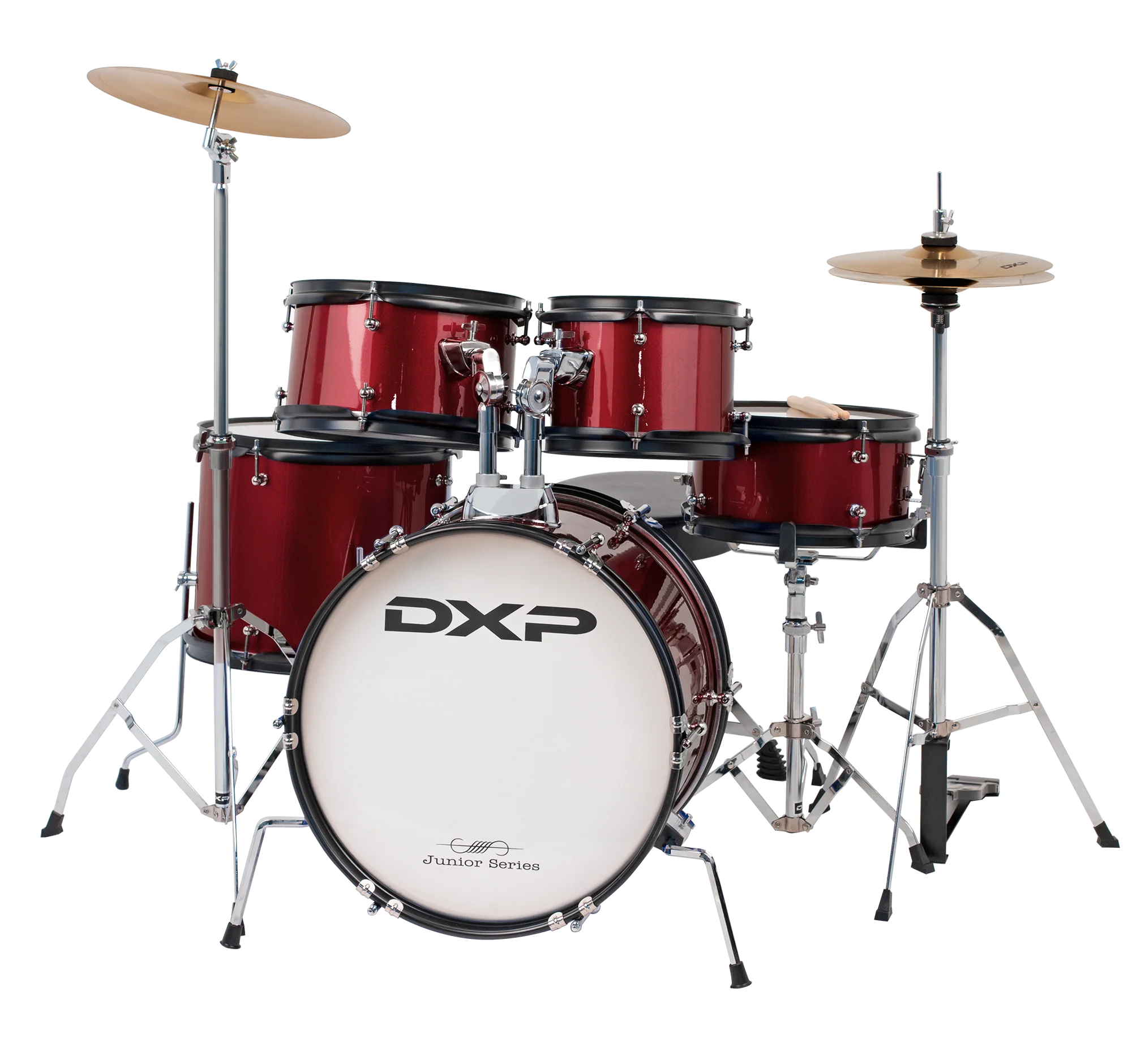 DXP TXJ7WR Junior Series 5-piece Drum Kit in Wine Red