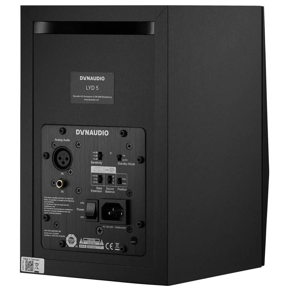 Dynaudio LYD 5 5 inch Nearfield Monitor - Black - Single - Image 3
