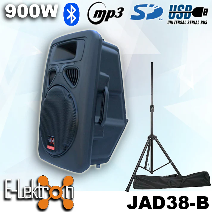 E-Lektron JAD38-B 900W 15 inch Active Speaker with Bluetooth - Image 4