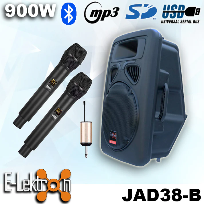 E-Lektron JAD38-B 900W 15 inch Active Speaker with Bluetooth - Image 5