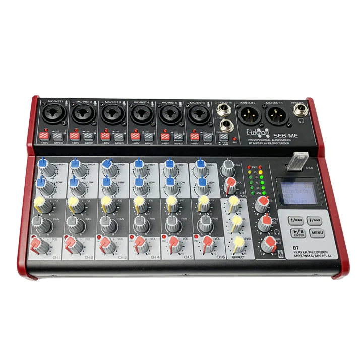 E-Lektron SE-8 Mixer with FX, Bluetooth and USB Audio Interface - Image 4