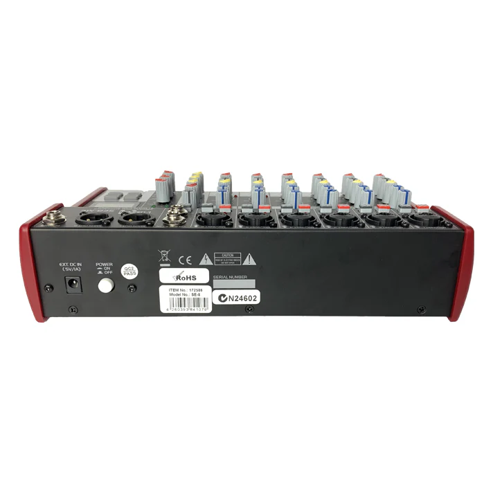 E-Lektron SE-8 Mixer with FX, Bluetooth and USB Audio Interface - Image 5