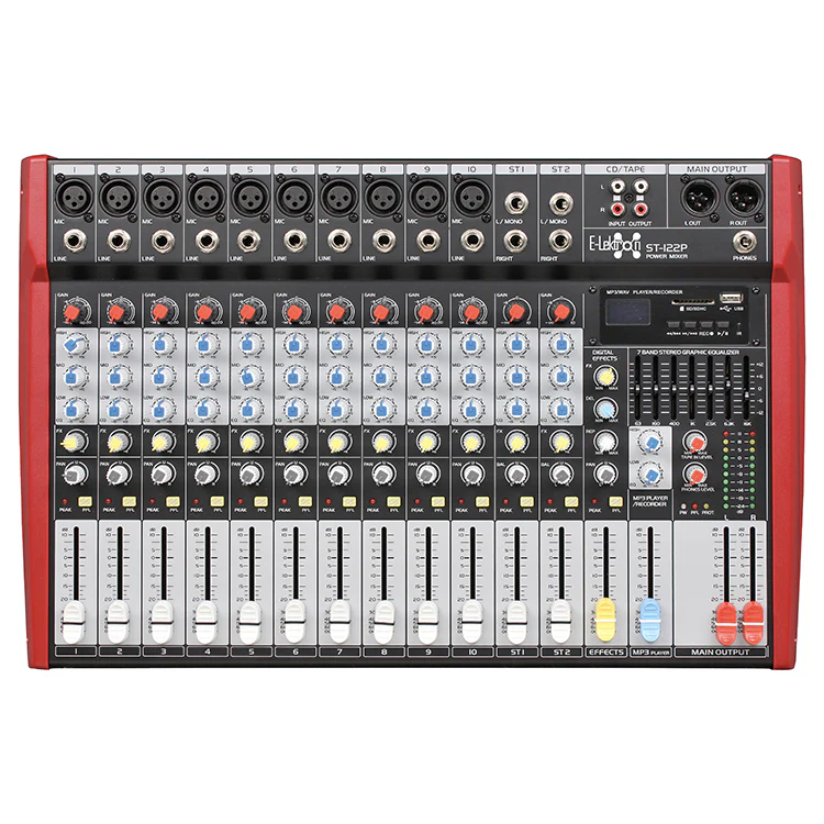 E-Lektron ST-122P 12 Channel Powered Mixer - Image 4