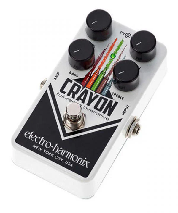 Electro-Harmonix Crayon Full Range Overdrive Guitar Effect Pedal - Image 3
