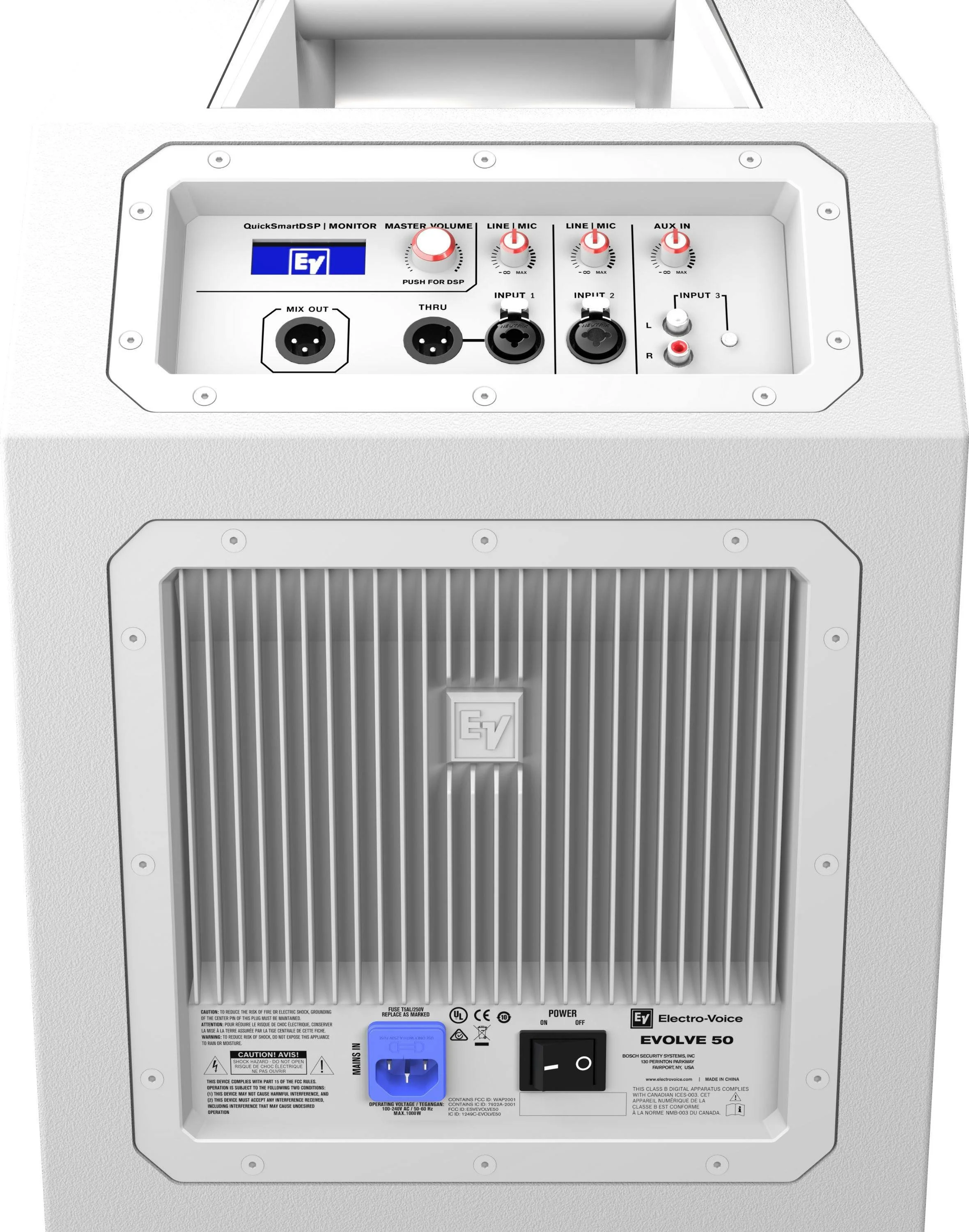 Electro-Voice Evolve 50 Portable Column PA Speaker System - White - Image 4