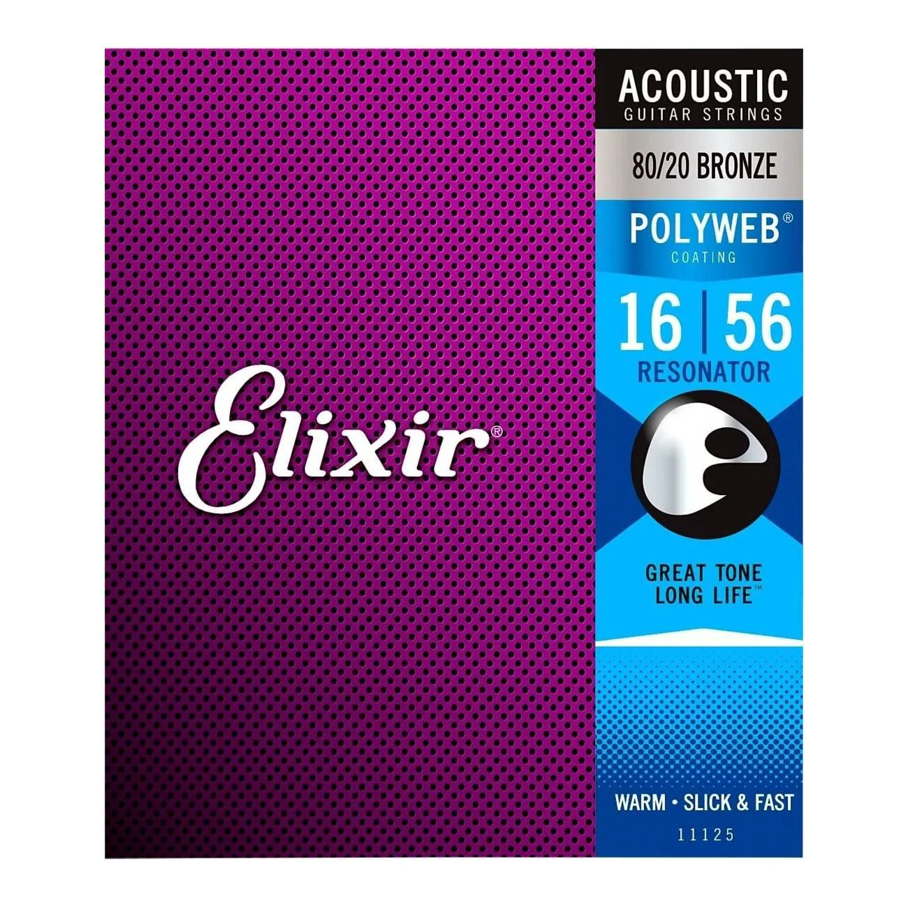 Elixir 11125 Polyweb Resonator Acoustic Guitar Strings - Resonator 16-56 - Image 4