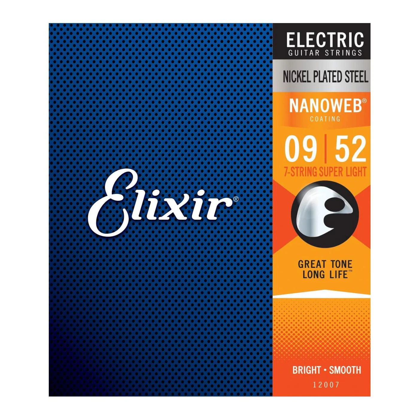 Elixir 12007 Nanoweb 7-String Electric Guitar Strings Super Light 9-52 - Image 2