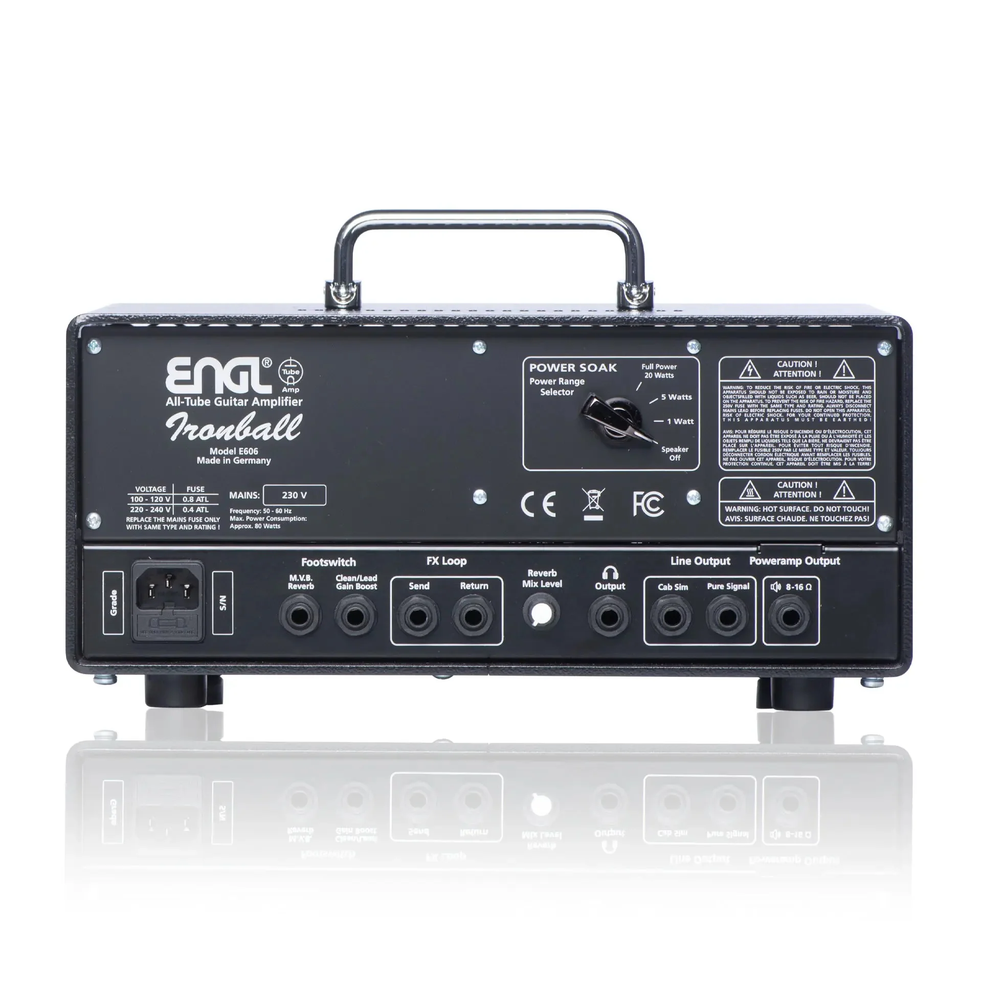 ENGL E606 Ironball 20w Guitar Amp Head w/Reverb + Powersoak - Image 6