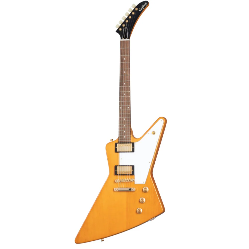 Epiphone 1958 Korina Explorer Electric Guitar - Aged Natural - Image 10