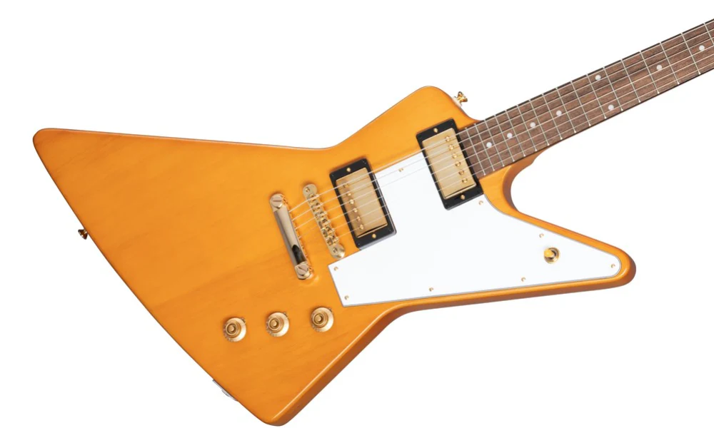 Epiphone 1958 Korina Explorer Electric Guitar - Aged Natural - Image 2