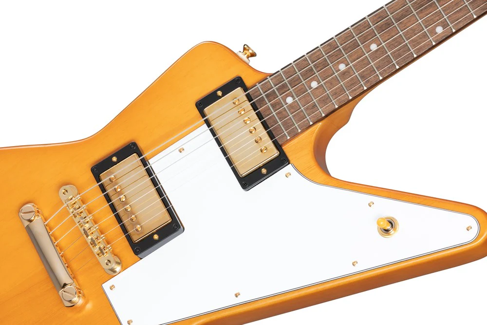 Epiphone 1958 Korina Explorer Electric Guitar - Aged Natural - Image 8