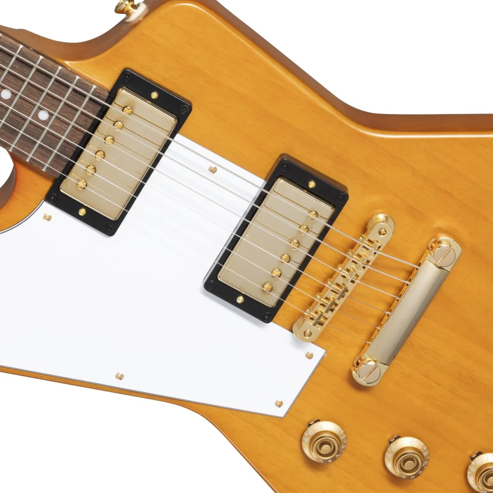 Epiphone 1958 Korina Explorer Electric Guitar -  Left Handed in Aged Natural - Image 3