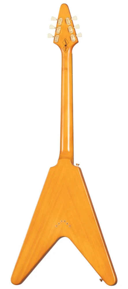 Epiphone 1958 Korina Flying V Electric Guitar - Aged Natural - Image 4