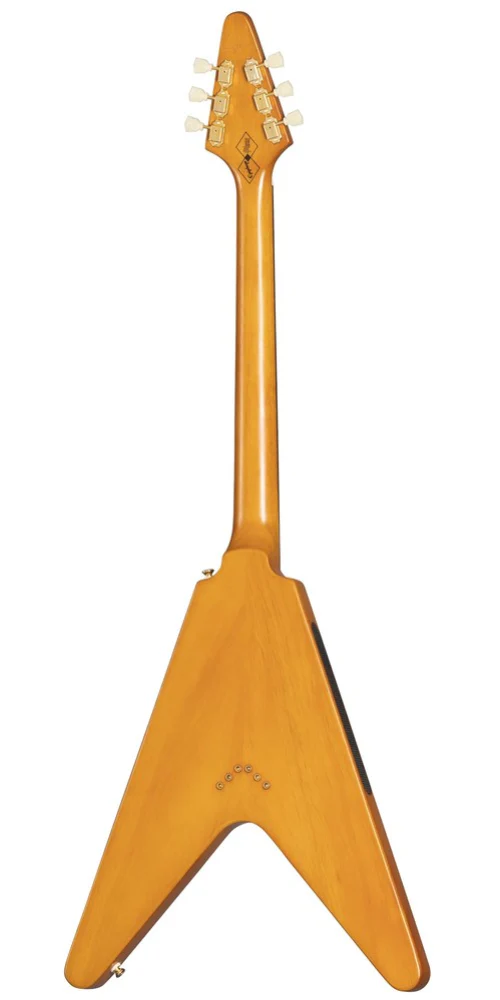 Epiphone 1958 Korina Flying V Electric Guitar - Left Handed in Aged Natural Finish - Image 4