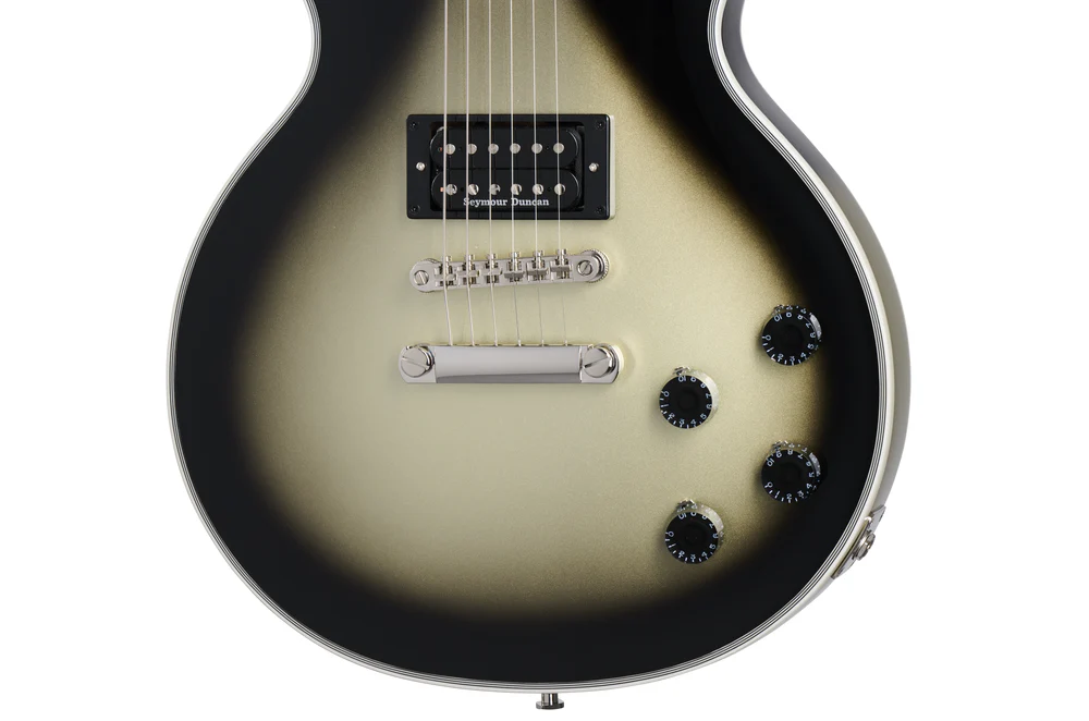 Epiphone Adam Jones 1979 Les Paul Custom in Antique Silverburst - Image 5