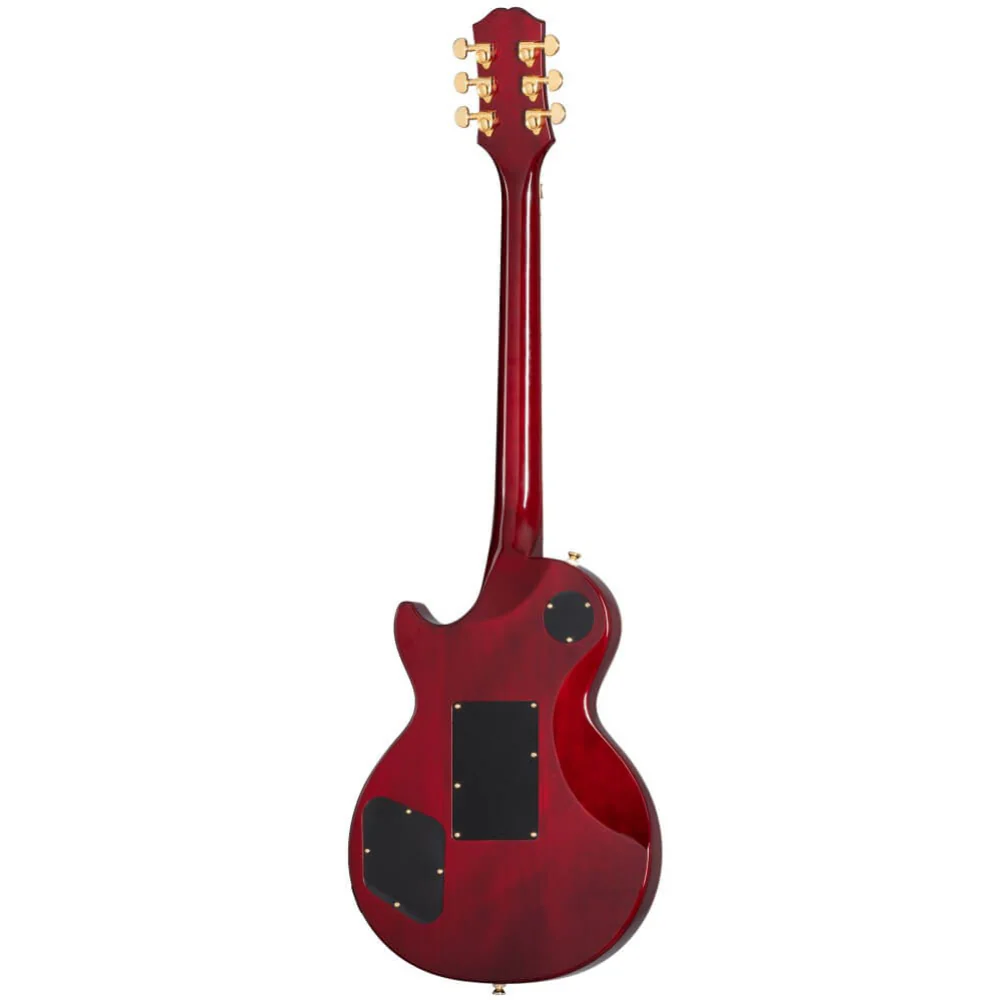 Epiphone Alex Lifeson Les Paul Custom Axcess Electric Guitar with Floyd Rose - Ruby - Image 2
