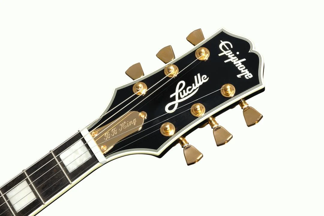 Epiphone B.B. King Lucille Semi-Hollow Body Electric Guitar with Epilite Case - Ebony - Image 5