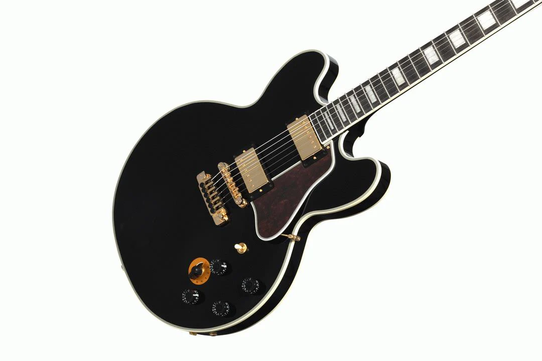 Epiphone B.B. King Lucille Semi-Hollow Body Electric Guitar with Epilite Case - Ebony - Image 7