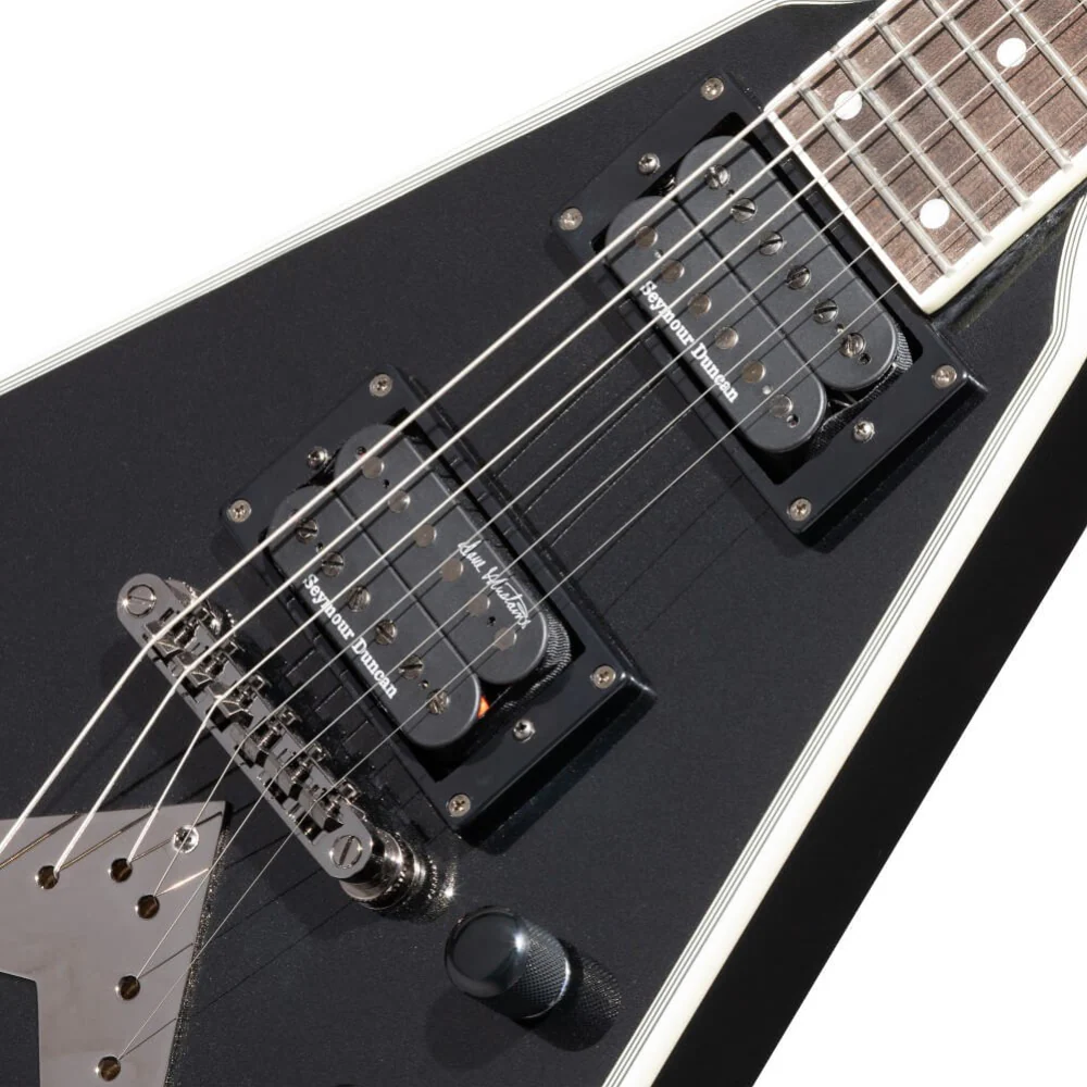 Epiphone Dave Mustaine Flying V Custom Electric Guitar - Black Metallic - Image 3