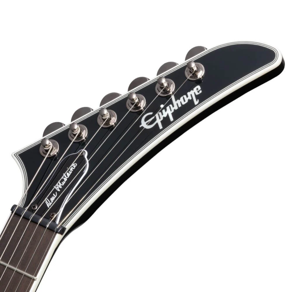 Epiphone Dave Mustaine Flying V Custom Electric Guitar - Black Metallic - Image 4