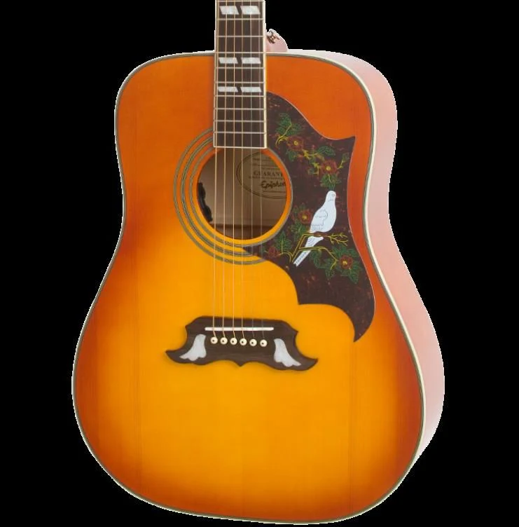 Epiphone Dove Pro Acoustic Guitar - Vintage Sunburst - Image 3