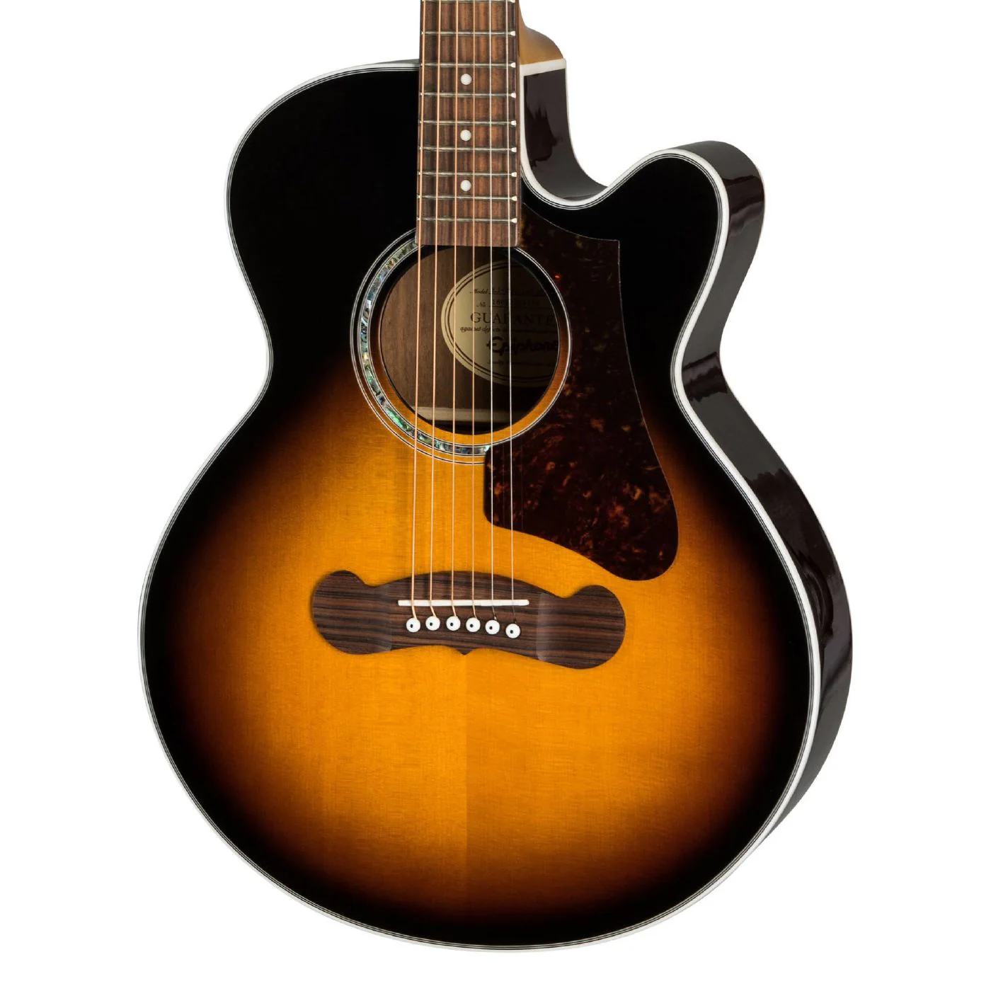 Epiphone EJ-200 Coupe Acoustic Guitar in Vintage Sunburst (EJ200) - Image 2
