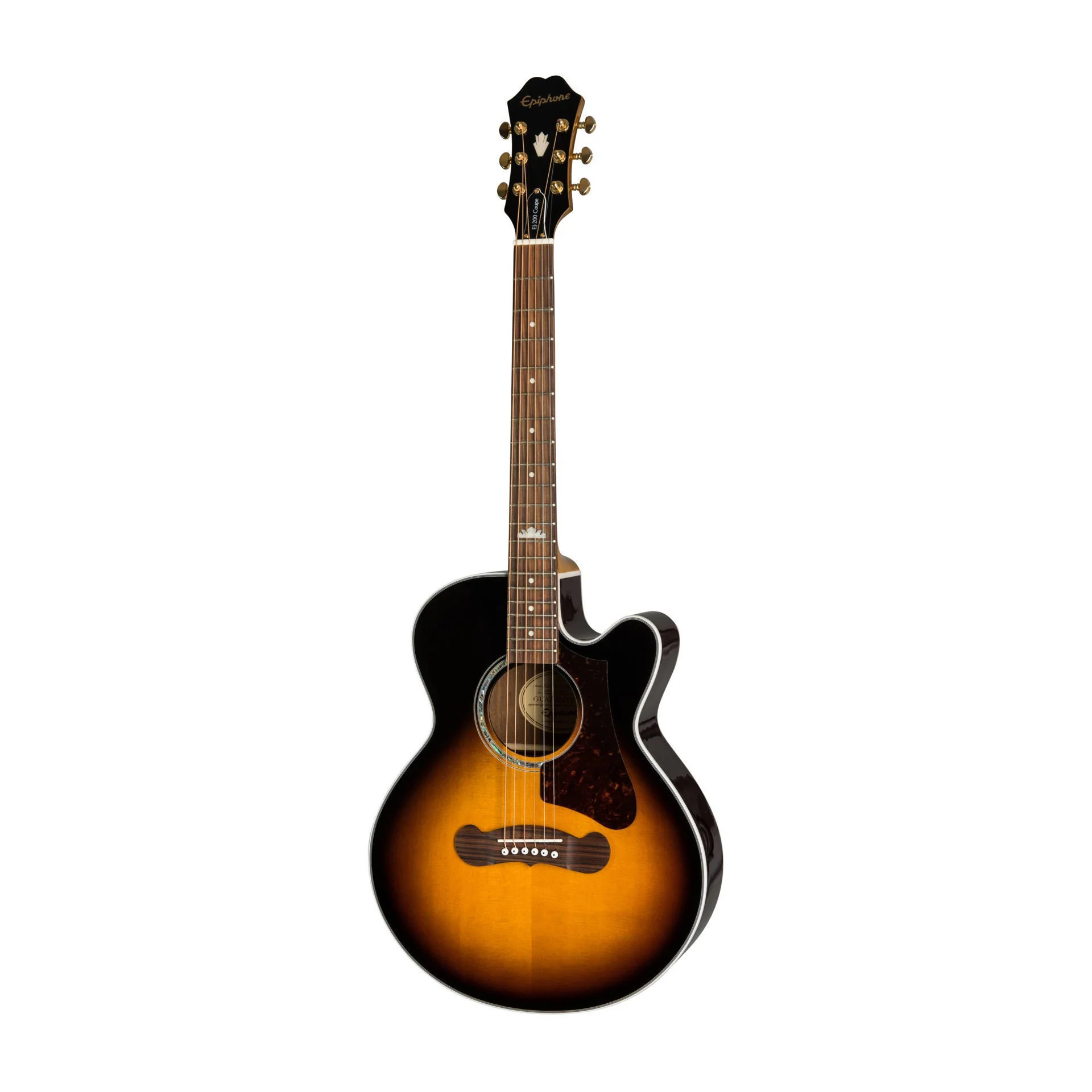 Epiphone EJ-200 Coupe Acoustic Guitar in Vintage Sunburst (EJ200) - Image 6