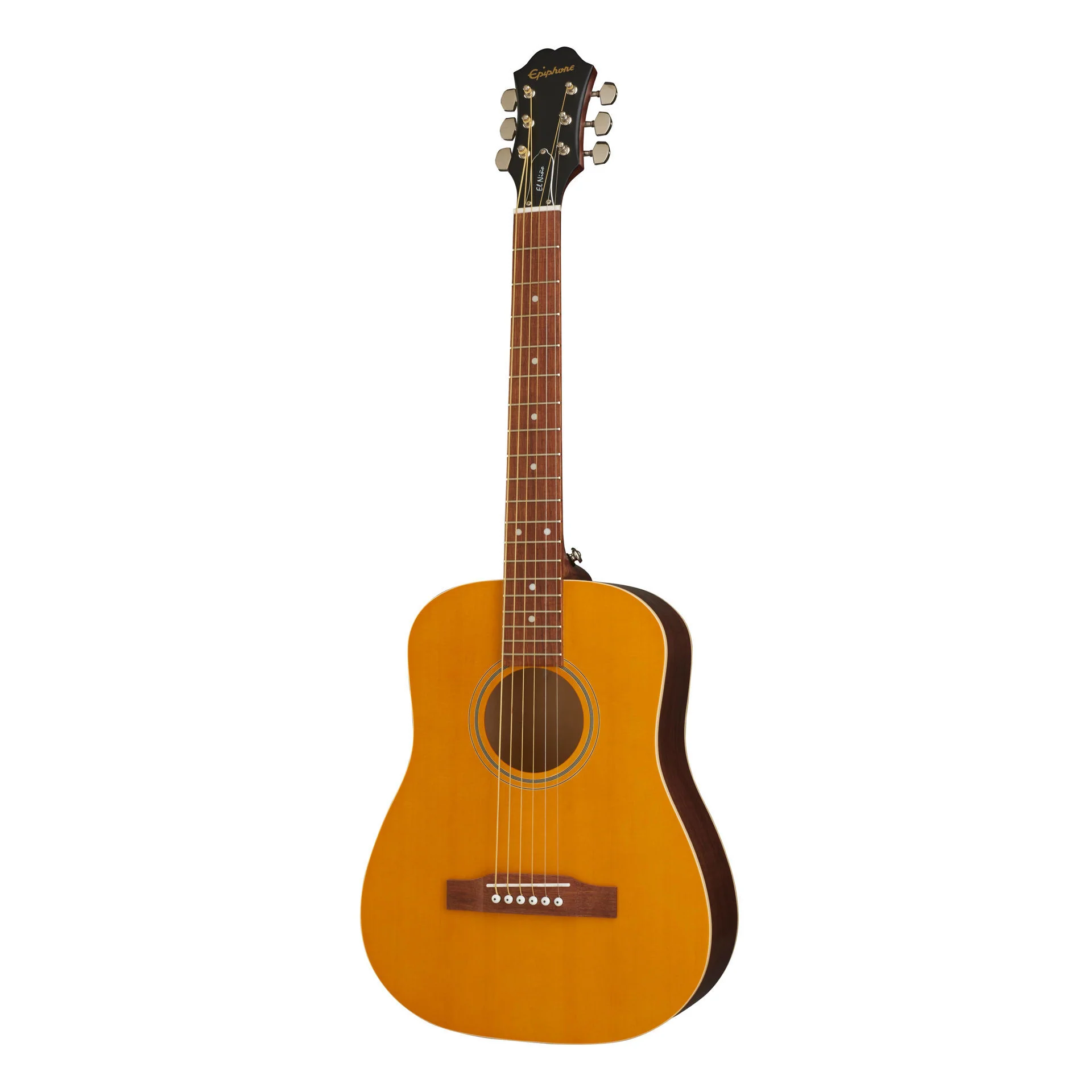 Epiphone El Nino Acoustic Travel Guitar - Natural - Image 6