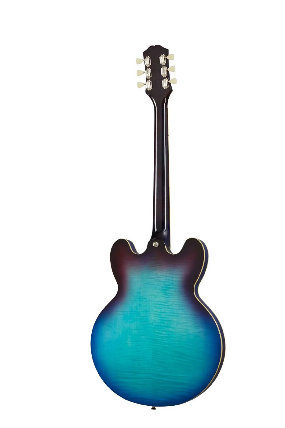 Epiphone ES-335 Figured Semi-Hollow Body Electric Guitar in Blueberry Burst - Image 2
