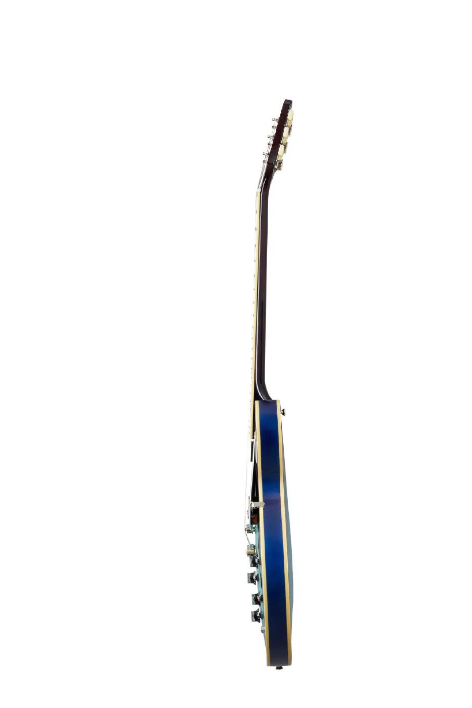 Epiphone ES-335 Figured Semi-Hollow Body Electric Guitar in Blueberry Burst - Image 3