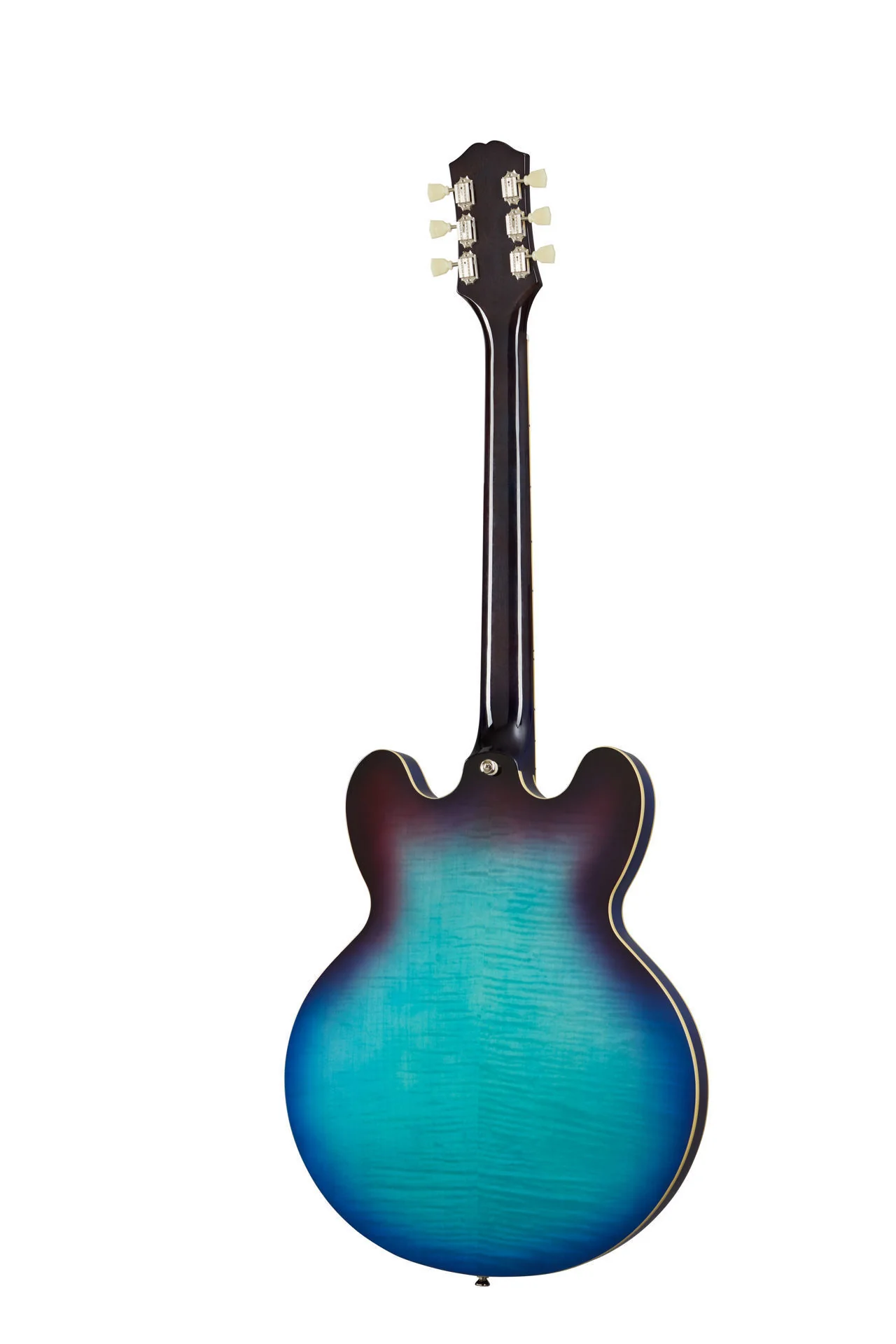 Epiphone ES-335 Figured Semi-Hollow Body Electric Guitar in Blueberry Burst - Image 6