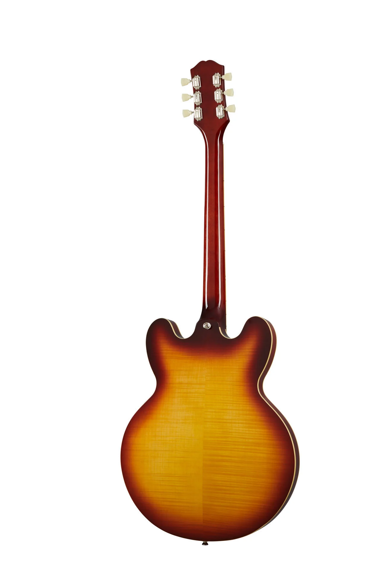 Epiphone ES-335 Figured Semi-Hollow Body Electric Guitar in Raspberry Tea Burst - Image 6